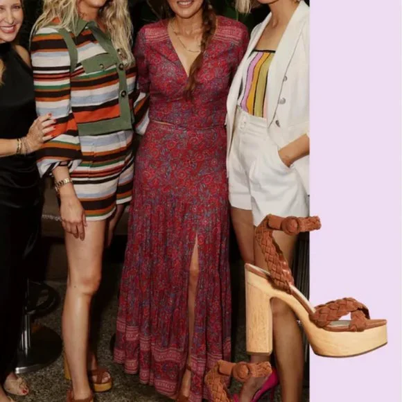 VERONICA BEARD GAEL PLATFORM SANDAL SIZE 9 - Picture 8 of 14